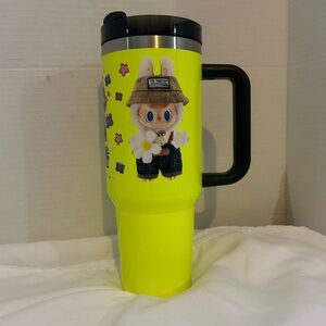 Cute Bright Labubu Travel Mug with Handle – 16oz Insulated Cup